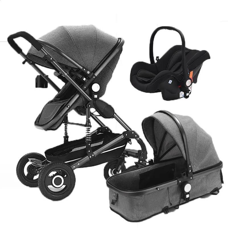 China manufacture stroller baby 3 in 1 cheap folding foldable carriage travel system poussette luxury pram stroller for baby