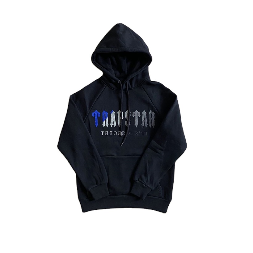 Veste Trapstar Windbreaker Piumino Bordado Tuta 1:1 Original Men's Winter Abrigo Sport Blue Tracksuit Tuta London Hoodie 