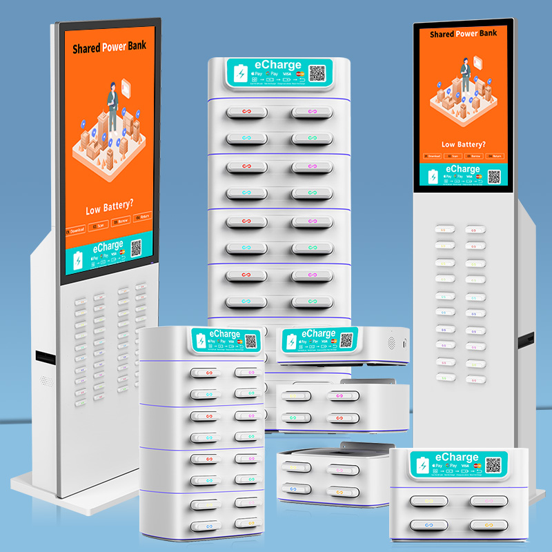 Self Charge Powerbanks Vending Temporary Bar Restaurant Powerbank Public Outdoor Rental Charger Station Sharing Power Bank 