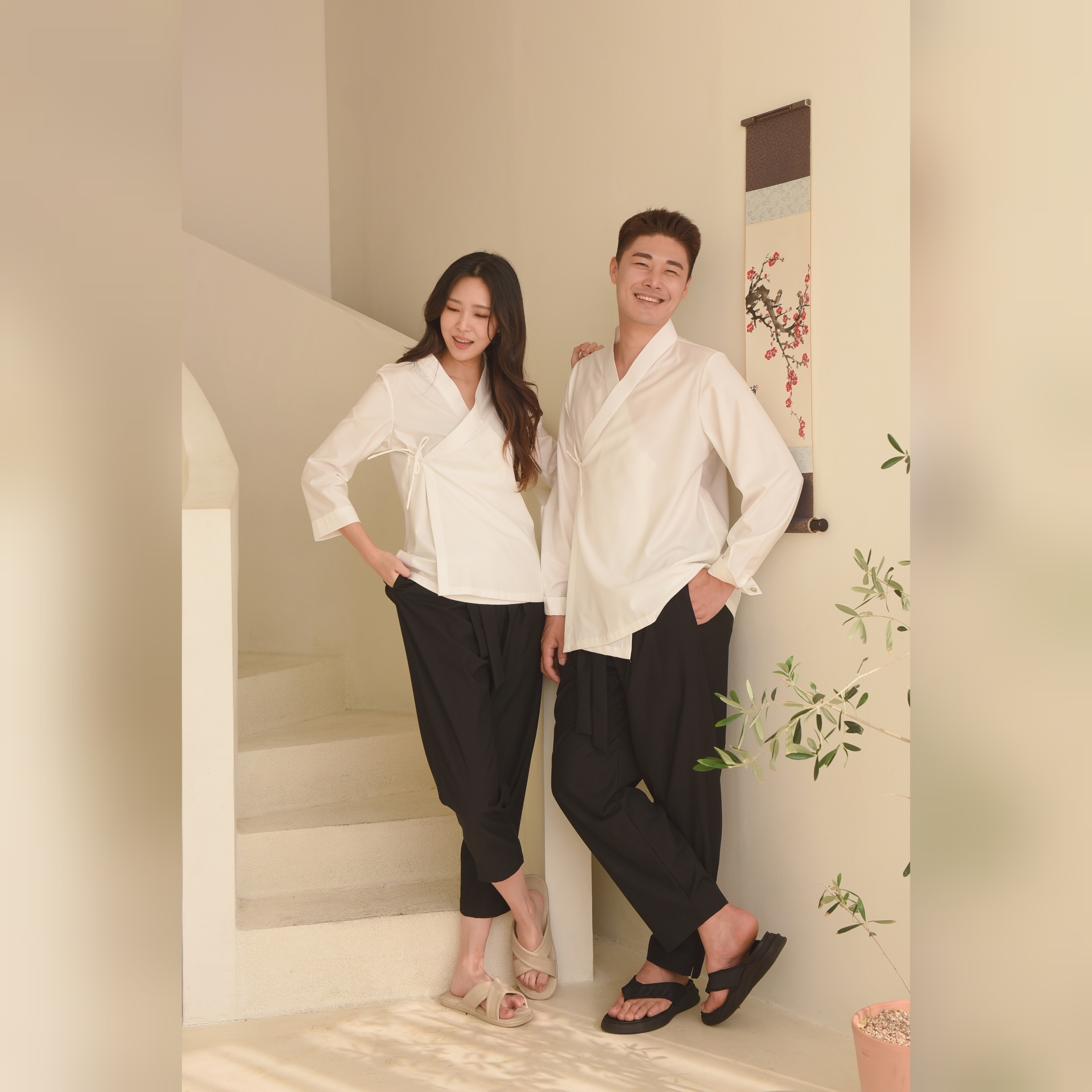 Korean Traditional Hanbok Pants / Men's Wear / Hip Style / Cool And Comfortable Fit 