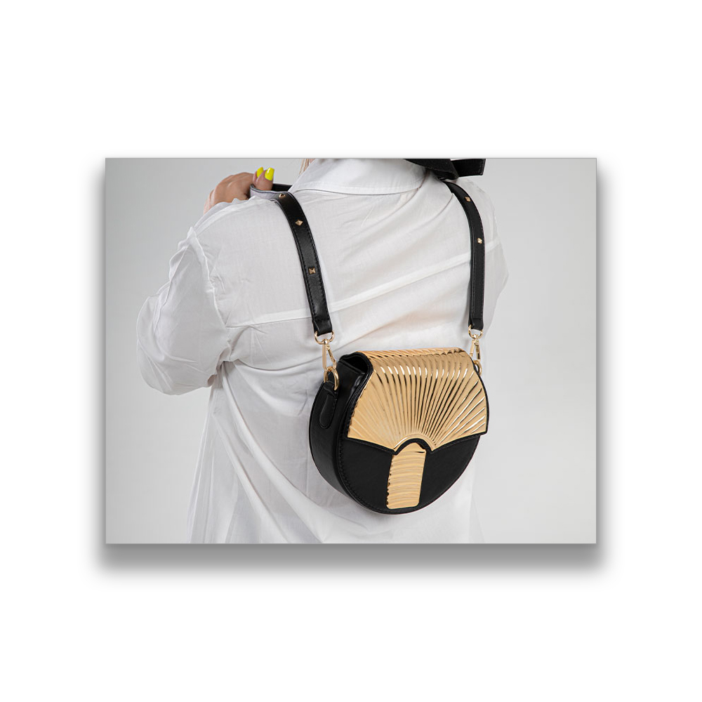 Fashionable Egypt Artwork Bianca Bags Handmade From Real Leather And Handcrafted Copper Plated With 21 Carot Of Gold 