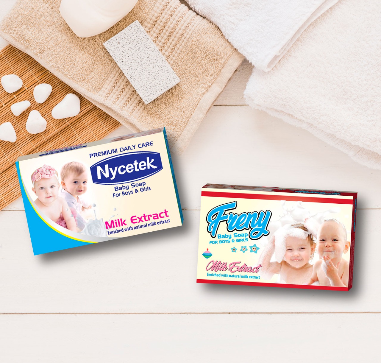 Basic Cleaning Aloe Lavender Smell Hand And Body Wash Solid Baby Soap 