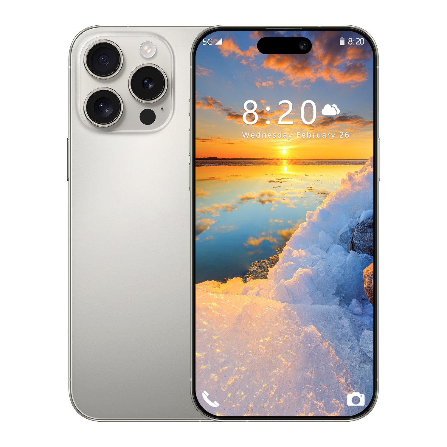 New I16 Pro Max 5G Smartphone Unlocked Deca Core 16GB RAM+1TB ROM 108MP Camera HD 65W Fast Charge Qualcomm 800 Series