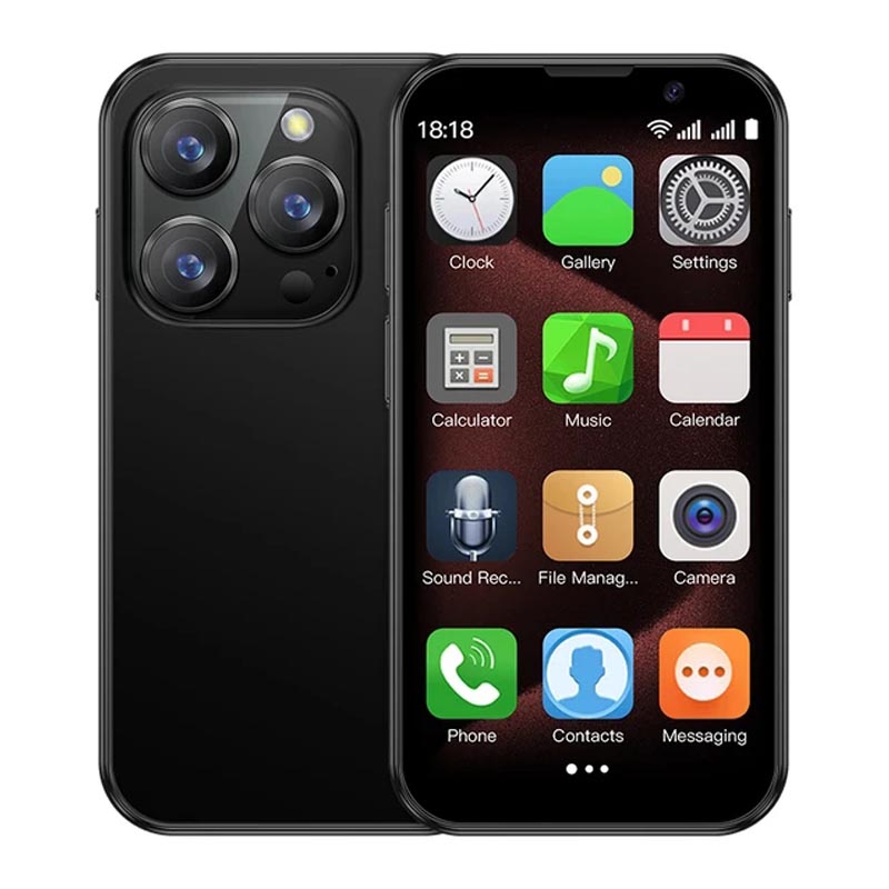 SOYES XS18 Pro 2GB RAM 16GB ROM Android9.0 Mini Smartphone with Face Recognition Dual SIM Dual Standby 3G Network 3.0inch Small Phone