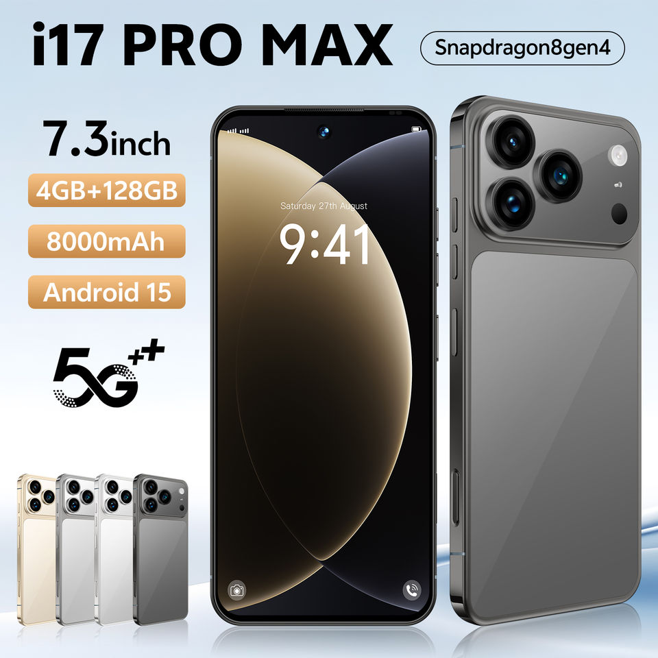 2025 New Low-Cost I17 Pro Max Mobile Phone 5G Dual SIM Global Version Smartphone 10-Core 16GB+1TB Large Screen Phone