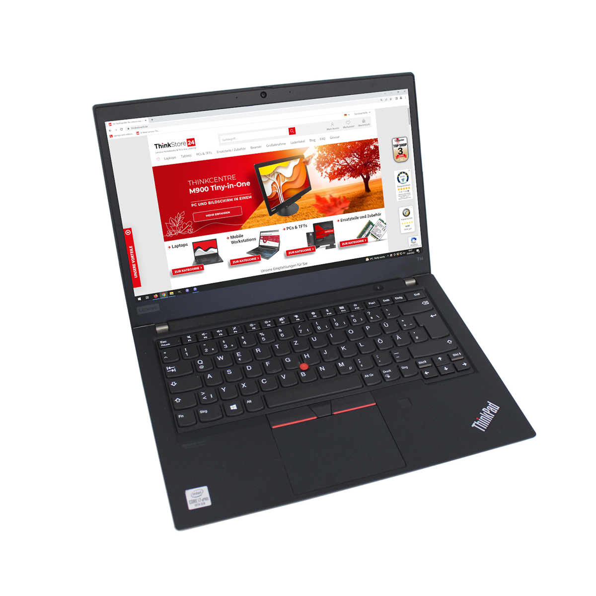 New 95 Thinkpad T14 Gen1 Core i5 10th Generation 16GB RAM 512GB SSD 14.1inch Business Laptop Student and Education Laptop