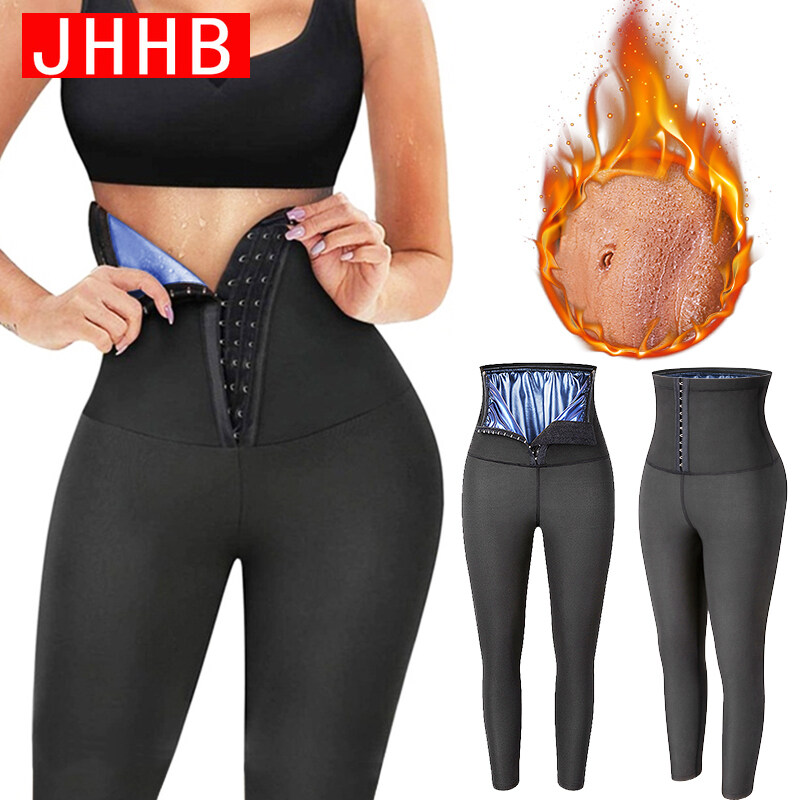 High Waist Slimmer Tights Long Slimming Pants Weight Loss Thermo Sweat Sauna Workout Body Shapers